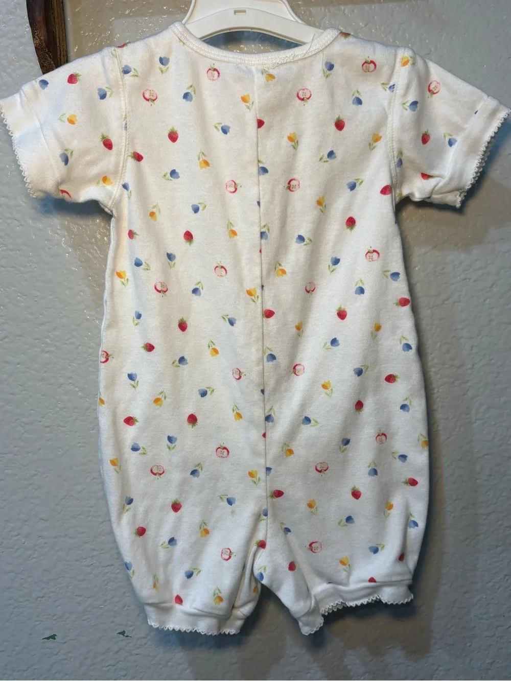 Gymboree Vintage Rainbow Tag 1998 Girl’s Romper Fruit Print 12-18 Months